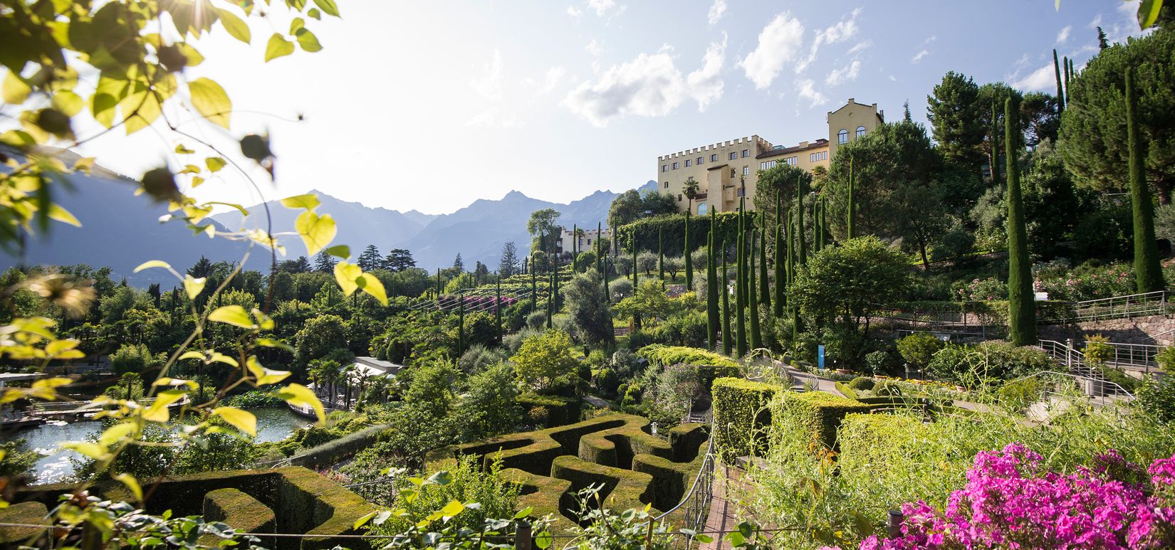 Urlaub Südtirol, Gärten von Schloss Trauttmansdroff