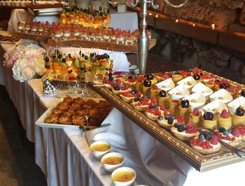 Dessertbuffet, Ansitz Zinnenberg, Catering Restaurant Völlan